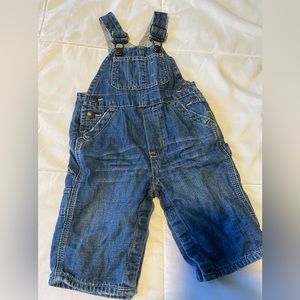 GAP  denim jean overalls lined with soft cotton
